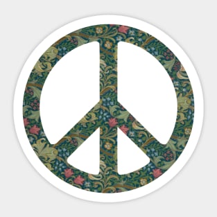 Risk Studio Floral Peace Sign I Sticker